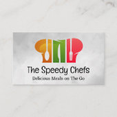 Koch-Hat-Silverware-Logo Visitenkarte (Vorderseite)