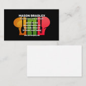 Koch-Hat-Silverware-Logo Visitenkarte (Vorne/Hinten)