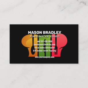 Koch-Hat-Silverware-Logo Visitenkarte