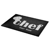Koch Hat Text Custom Cutting Board Schneidebrett (Ecke)