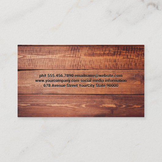 Koch Hat und Silverware | Cook-Logo Visitenkarte (Rückseite)