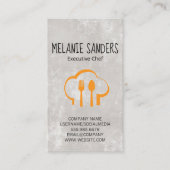 Koch Hat und Silverware Visitenkarte (Vorderseite)