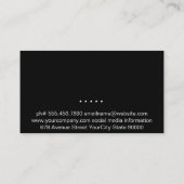 Koch Hat Utensils | Holz Visitenkarte (Rückseite)