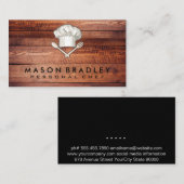 Koch Hat Utensils | Holz Visitenkarte (Vorne/Hinten)