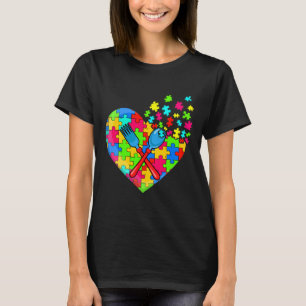 Koch Herzpuzzlare Teile unterstützen Autismus Bewu T-Shirt
