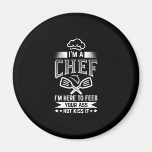 Koch hier Fütterte Kiss nicht kochen Lover Funny G Magnet