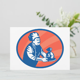 Koch Holding Money Bag Restaurant Finance Einladung