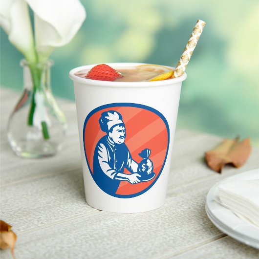 Koch Holding Money Bag Restaurant Finance Pappbecher