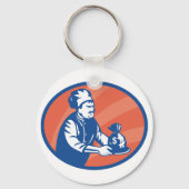 Koch Holding Money Bag Restaurant Finance Schlüsselanhänger (Rückseite)