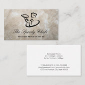 Koch-Holding Platter Tray Visitenkarte (Vorne/Hinten)