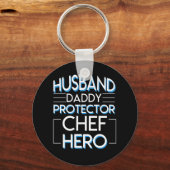 Koch Husband Daddy Protector Koch Ihr Schlüsselanhänger (Vorderseite)