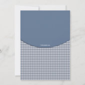 Koch Hut (blau) nach Hochzeitsfeiern Einladung (Rückseite)