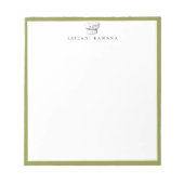 Koch-Hut-Logo-Pepper Notizblock (Vorderseite)