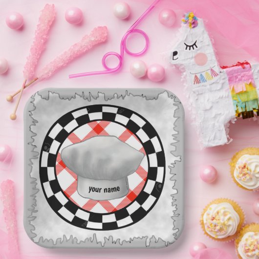 Koch Hut Papier Teller (Party)