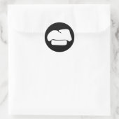 Koch Hut Silhouette Runder Aufkleber (Tasche)