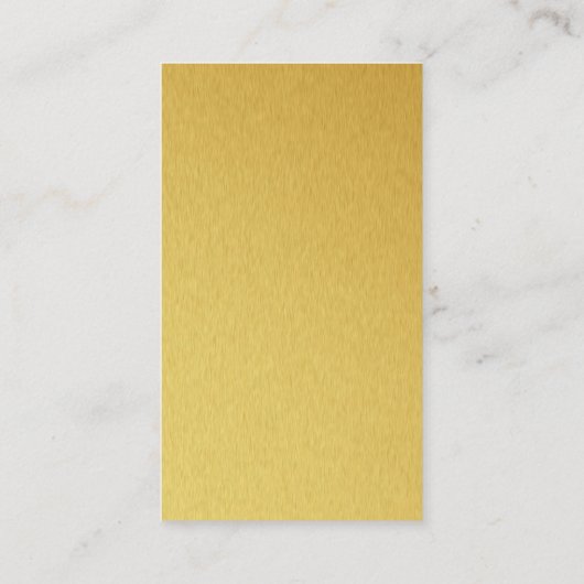 Koch-Hut- und Kocherhut-Logo | Gold Visitenkarte (Rückseite)