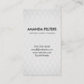 Koch Hut und Messer | Kulinarisch Visitenkarte (Rückseite)