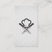 Koch Hut und Messer | Kulinarisch Visitenkarte (Vorderseite)