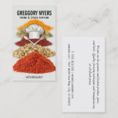 Koch-Hut und Utensils Visitenkarte (Vorne/Hinten)