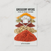 Koch-Hut und Utensils Visitenkarte (Vorderseite)