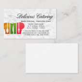 Koch-Hutlogo | Marmorbetriebskarte Visitenkarte (Vorne/Hinten)