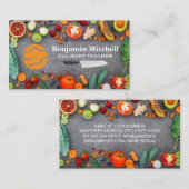 Koch-Hutlogo | Messergemüse Visitenkarte (Vorne/Hinten)