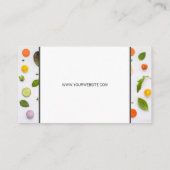 Koch-Hutlogo | Pflanzmuster Visitenkarte (Rückseite)