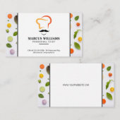 Koch-Hutlogo | Pflanzmuster Visitenkarte (Vorne/Hinten)