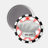 Koch-Hutmagnet Magnet (Vorderseite/Rückseite)