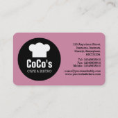 Koch-Hutzirkel - Cashmere-Rose Visitenkarte (Rückseite)