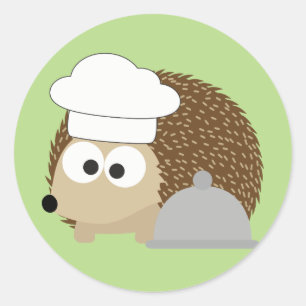 Koch Igel Runder Aufkleber