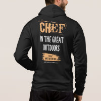 Koch im Freien. Cook Geschenkidee.