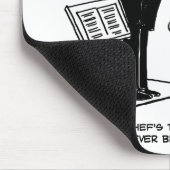 Koch im Restaurant nicht im Cartoon Mousepad (Ecke)