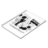 Koch im Restaurant nicht im Cartoon Notizblock (Linke Seite)