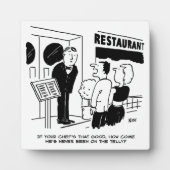 Koch im Restaurant nicht im Fernsehen Funny Fotoplatte (Vorderseite)