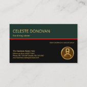 Koch im Restaurant Retro Layer Red Line Visitenkarte (Vorderseite)