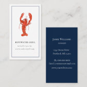 Koch in Aquarellfarben, Visitenkarte für Restauran (Vorne/Hinten)