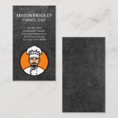 Koch in der Attrappe Logo Visitenkarte (Vorne/Hinten)