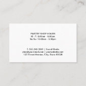 Koch in der Küche | Kulinarisch Visitenkarte (Rückseite)