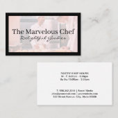 Koch in der Küche | Kulinarisch Visitenkarte (Vorne/Hinten)
