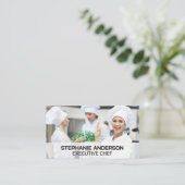 Koch in der Küche Visitenkarte (Stehend Vorderseite)