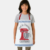 Koch in der Schulung der Multimedia-Schürze des Mi Schürze (Insitu)