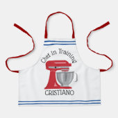 Koch in der Schulung der Multimedia-Schürze des Mi Schürze (Vorderseite)