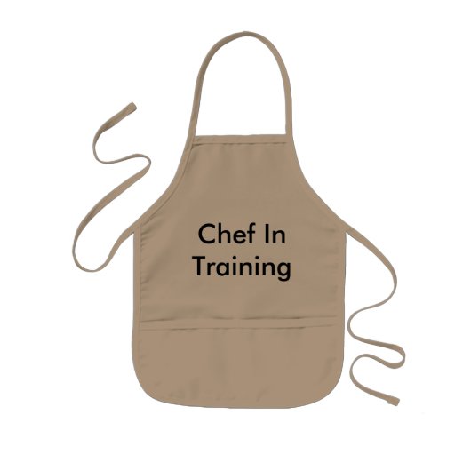 Koch in der Schürze der Trainings-Kinder (Vorne)