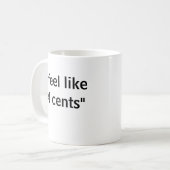 Koch in einer Cent-" Kaffee-Tasse der Perücke-"34 Kaffeetasse (Vorderseite Links)