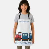 Koch in Red Train Personalisieren der Schürze von  (Insitu)