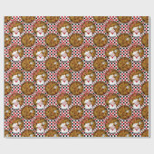 Koch Italiano Pizza, Checkered 01-Gift Wrap Geschenkpapier (Flach)