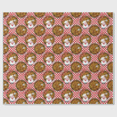 Koch Italiano Pizza, Checkered 02-Gift Wrap Geschenkpapier (Flach)