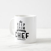 Koch Job Titel Geschenk Kaffeetasse (Vorderseite Links)
