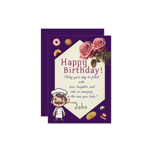 Koch Karte (Vorderseite/Rückseite Beispiel)